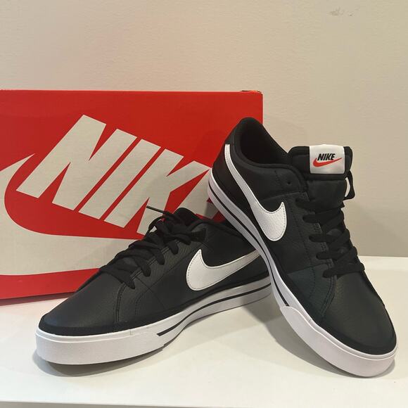 NEW Nike Court Legacy Black White Sneakers Size 13 main image 5